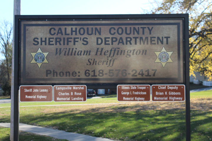 Calhoun County Sheriff Department Sign